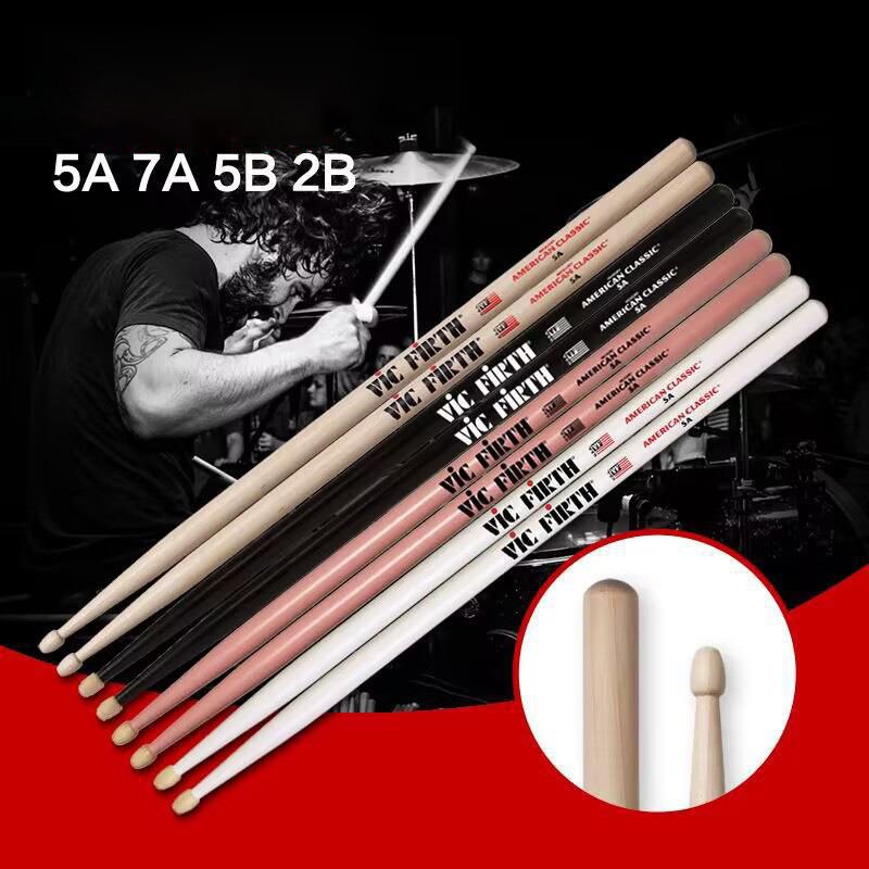 Drum Stick 5A - 1 Pair Sticks 5A Wood Tip