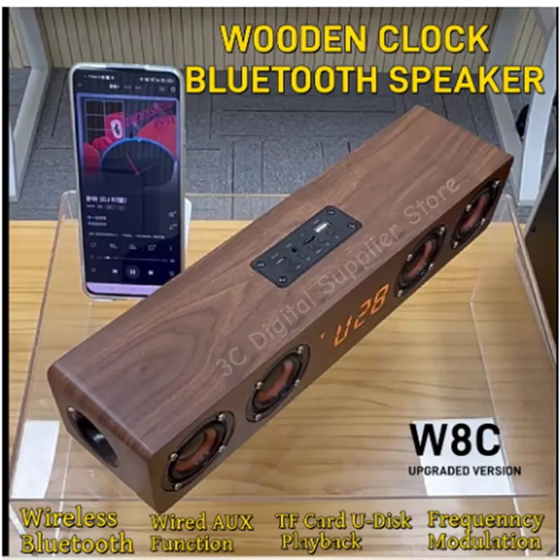 4 Speakers Wooden Bluetooth Sp - đánh giá và giá Audio Music System For Home