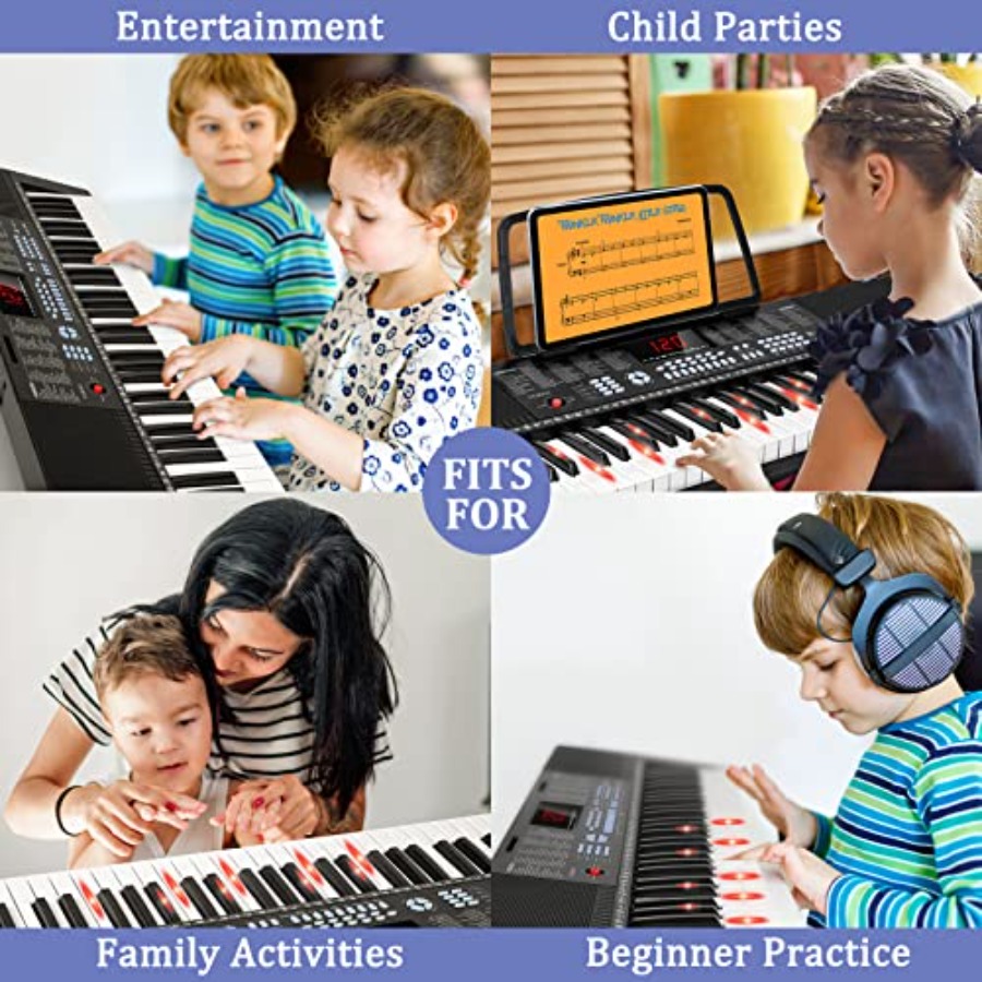 Beginner's 61-key light-up key - đánh giá và giá Keyboard Piano 61 Key
