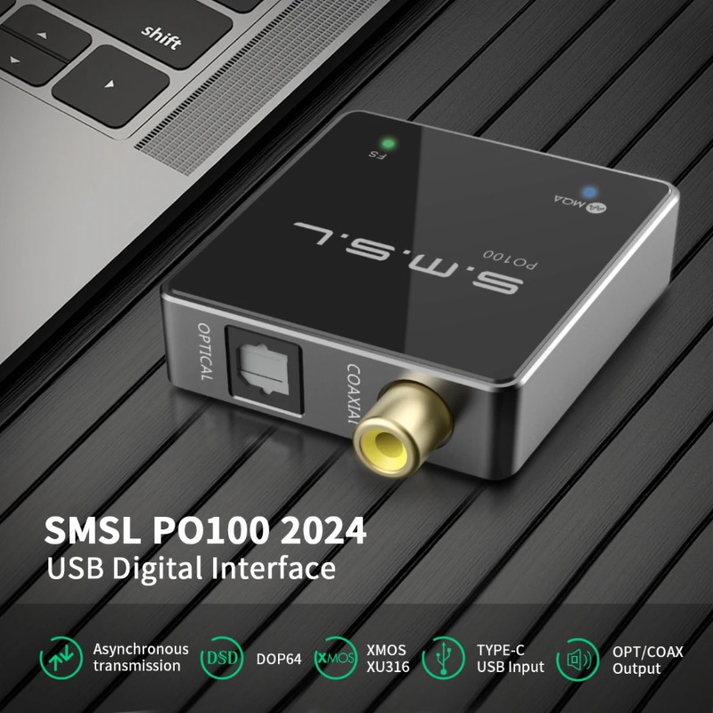 SMSL PO100 2024 USB Audio Conv - đánh giá và giá Audio Music System For Home