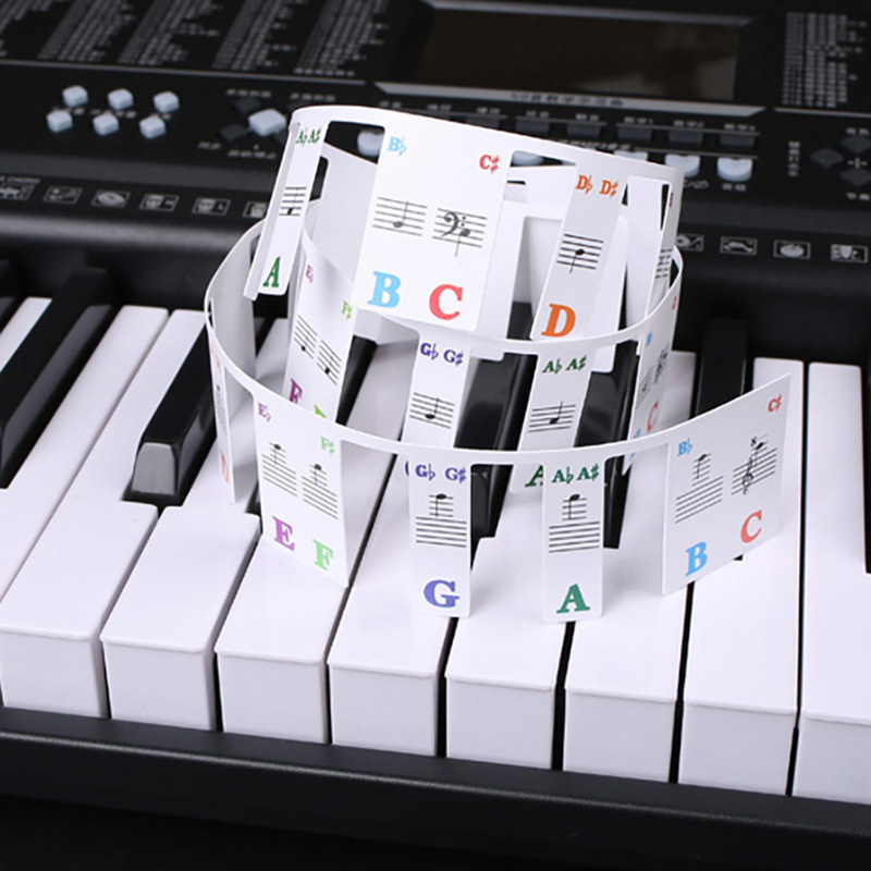 Piano Keyboard Stickers 88/61  - đánh giá và giá Keyboard Piano 61 Key
