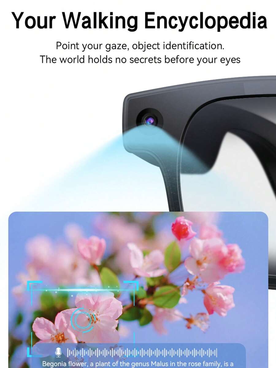 AI Smart Glasses With 8MP HD C - đánh giá và giá Audio Music Recognition