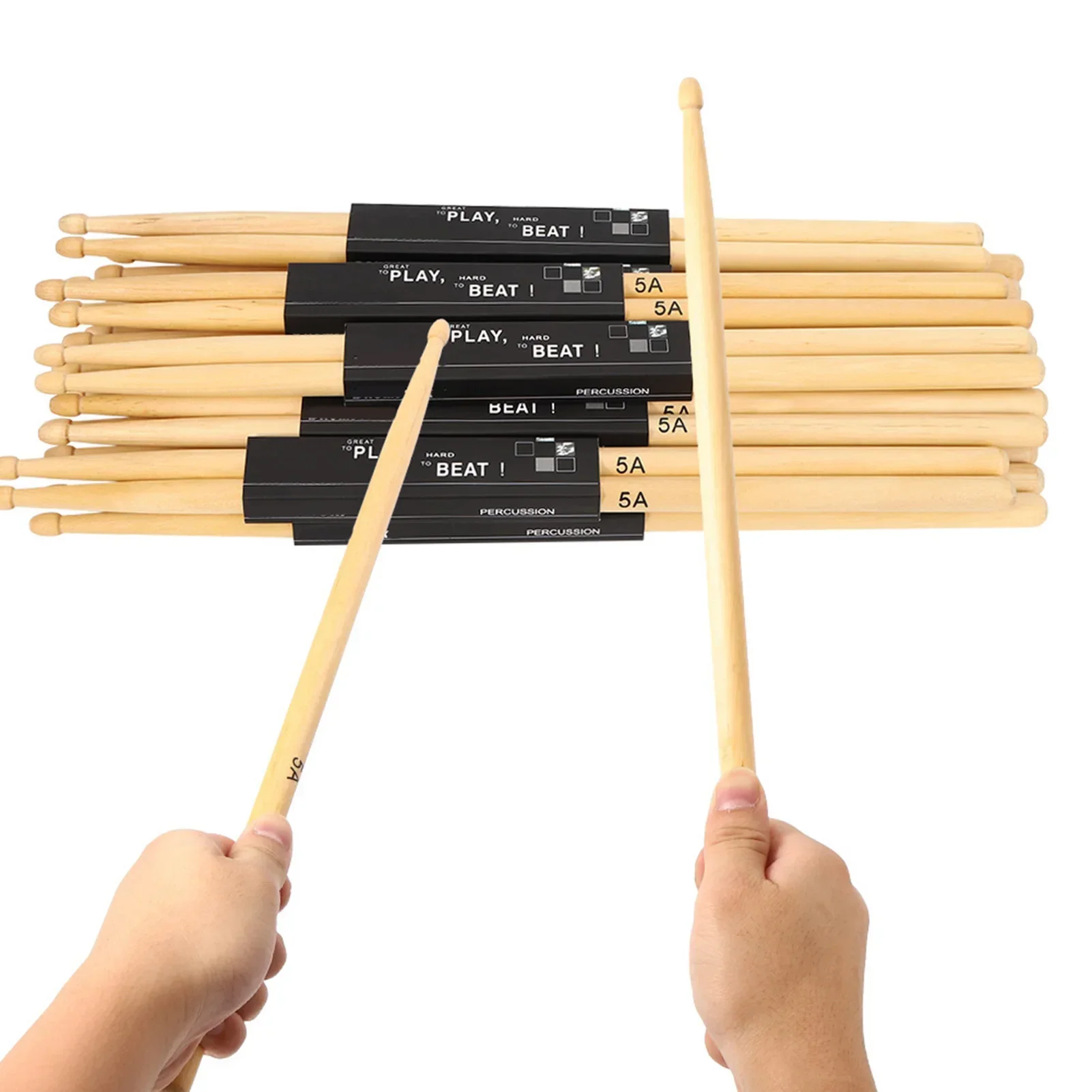 12Pairs Teardrop‑shaped Stick  - đánh giá và giá Drum Stick 5A