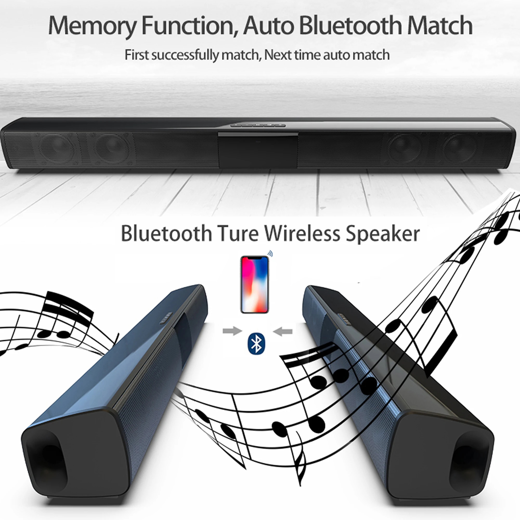 40W High Power Soundbar for TV - đánh giá và giá Audio Music System For Home