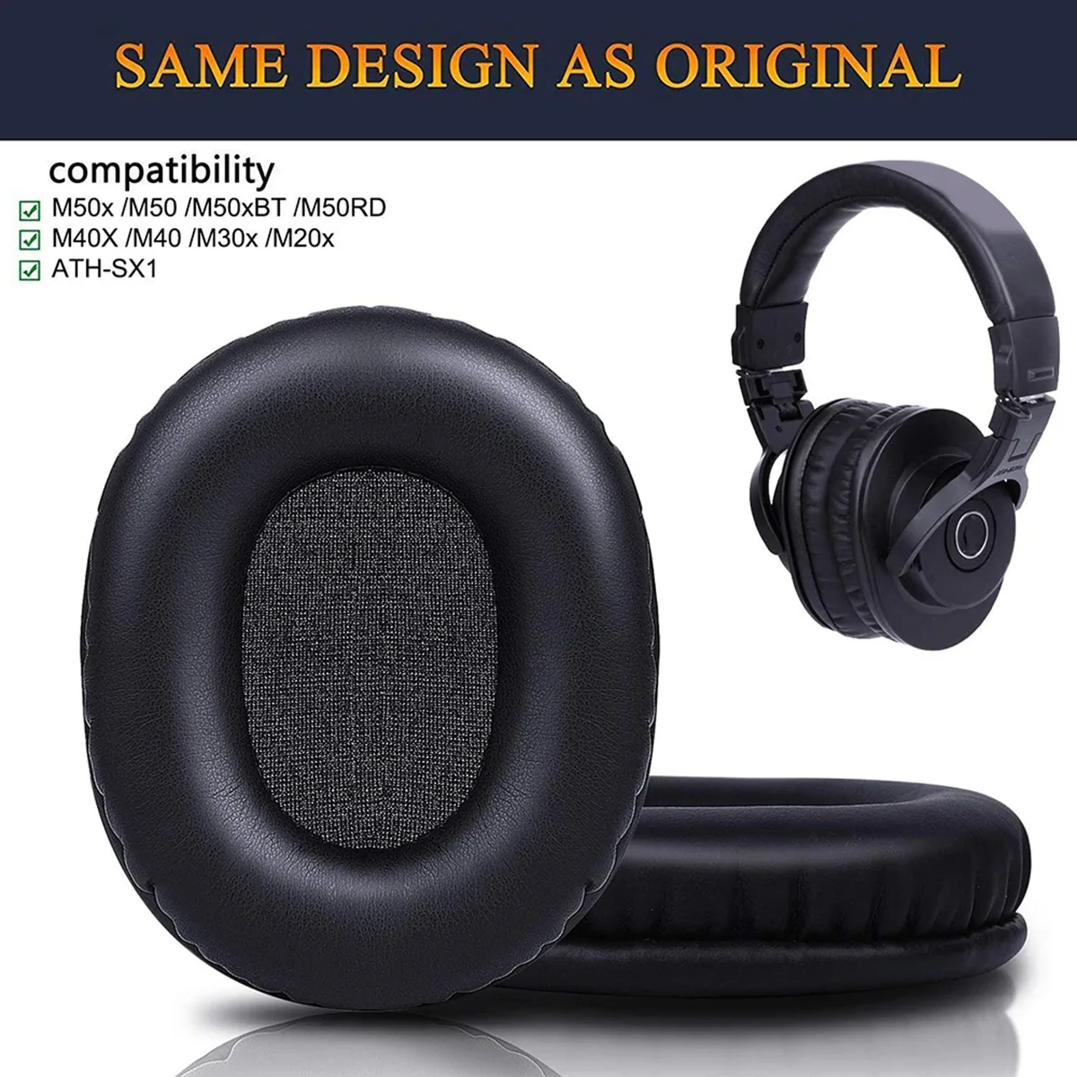 M50X Replacement Earpads Compa - đánh giá và giá Audio Technica Headphone Ath-M20X