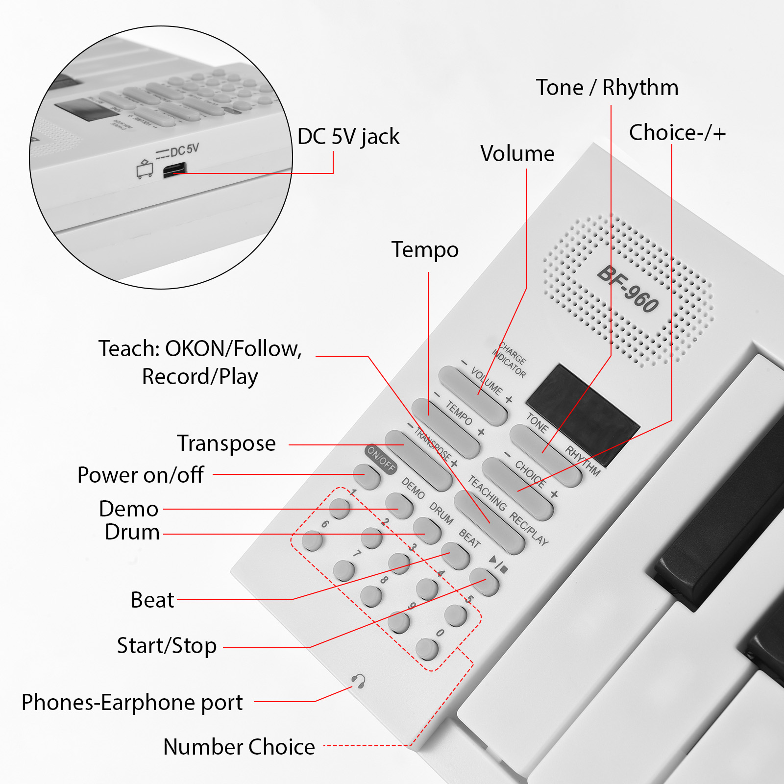 61-Key Foldable Electronic Pia - đánh giá và giá Keyboard Piano 61 Key